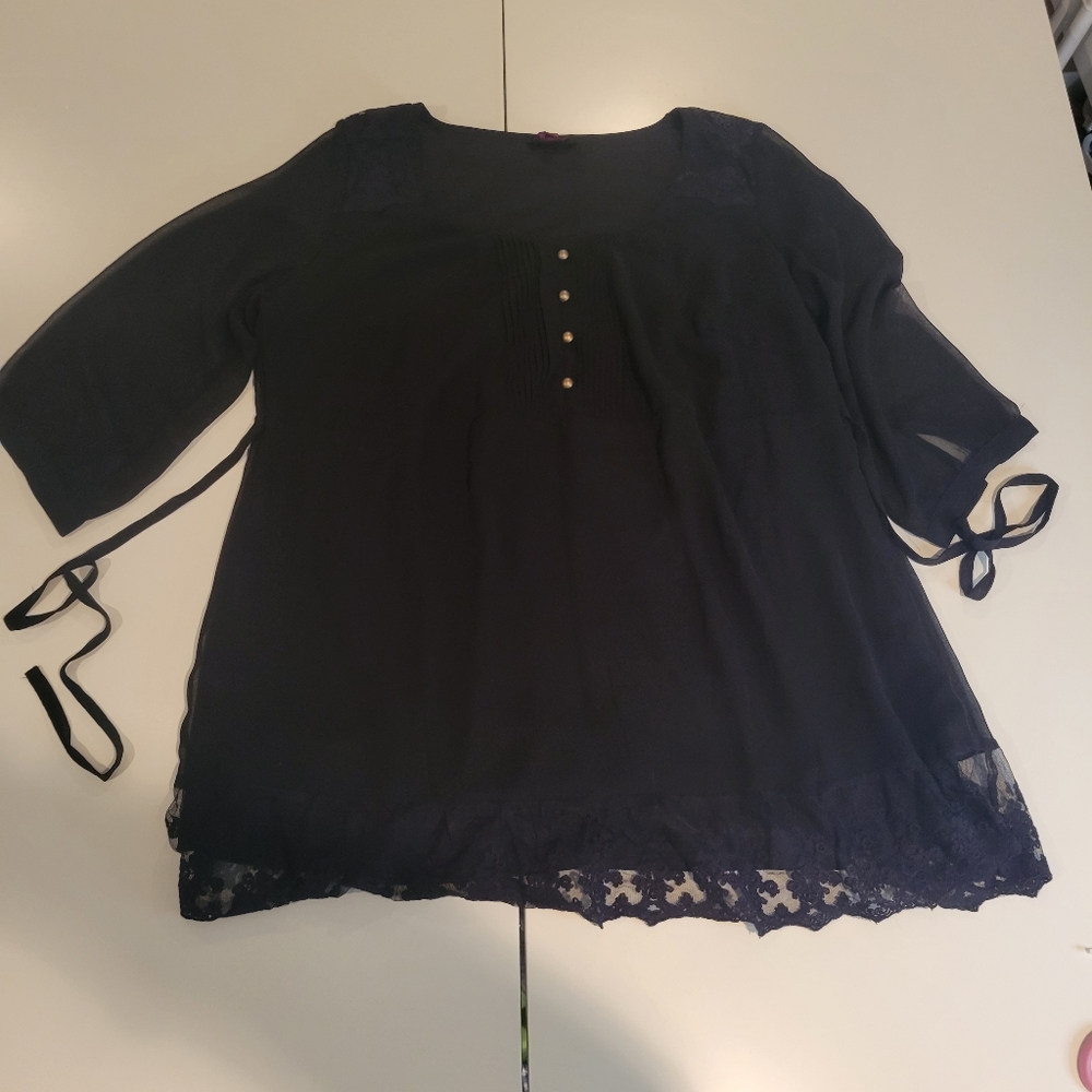 Simply Be Blouse women Size 16 Black